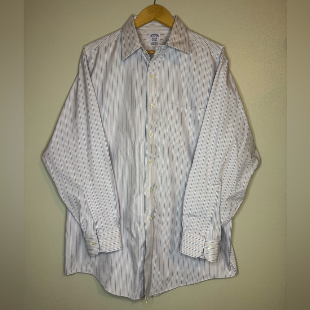 Brooks Brothers Classic Supima‎ Cotton Non-Iron Dress Shirt 16.5-33